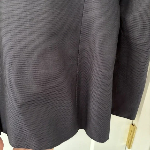 ZARA Man Blazer Jacket Dark Blue Textured 2‎ Button Sport Coat Men Size USA 42 - Picture 10 of 11